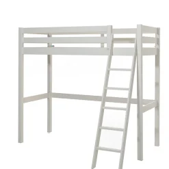 Enfant Petits-Meubles Lit Mezzanine 90x200 Sommier Inclus Vipack Pino - Blanc