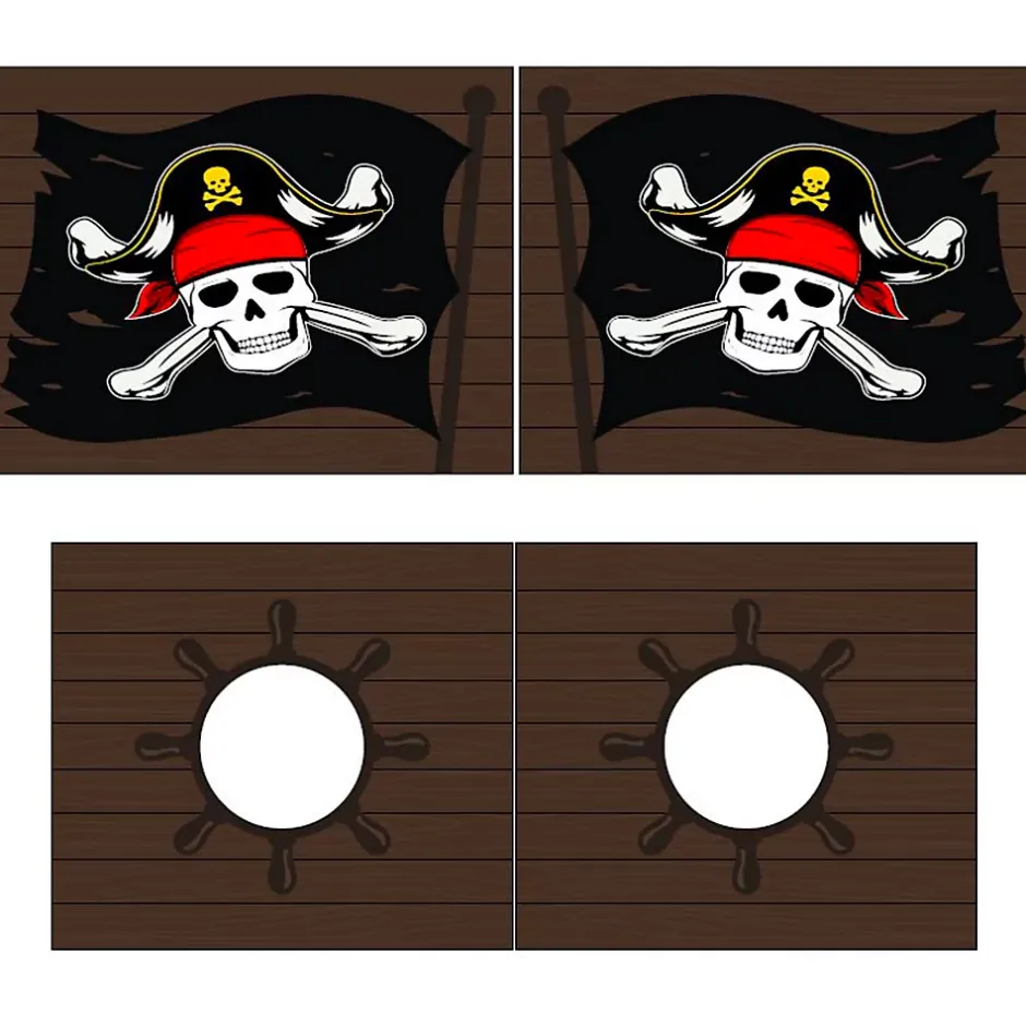 Petits-Meubles Lit Mi-Hauteur 90x200 sommier inclus housse Pirate Vipack Pino Bois Best