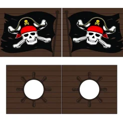 Petits-Meubles Lit Mi-Hauteur 90x200 sommier inclus housse Pirate Vipack Pino Blanc Hot