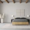 Ityhome Lit Nuamo en chêne avec sommier 140x190 Best