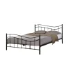 Meublorama Lit ODETTE 160x200 cm Métal noir Sommier inclus Elégance et robustesse Online