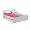 Weber Industries Lit OSLO 160x200 + 2 tiroirs / Blanc Outlet