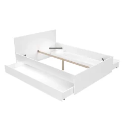 Weber Industries Lit OSLO 140x200 + 2 tiroirs / Blanc New
