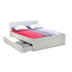 Weber Industries Lit OSLO 140x190 + 2 tiroirs / Blanc Online