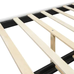 Enfant Fortuna lai Lit Plat 140x200cm, Canapé avec Lit Escamotable, Blanc