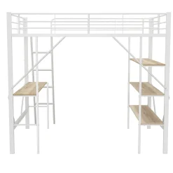 Enfant Fortuna lai Lit Plat 160x200cm, Rembourré, LED Ambiant, USB, Grande Capacité de Rangement, Gris
