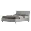 Ityhome Lit rangement béton Demas 140x200 avec tête de lit inclinée