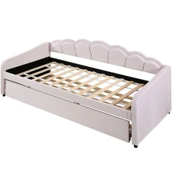 Blackcolors Lit Repos 90X200Cm Led Velours Rose