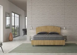 Ityhome Lit sans sommier 160x190 béton Dora