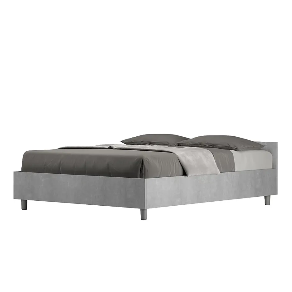 Ityhome Lit sans sommier 140x190 béton Nuamo Best