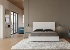 Ityhome Lit sans sommier 160x200 frêne blanc New Egos Outlet