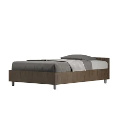 Ityhome Lit sans sommier 120x190 noyer Nuamo Outlet