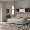 Ityhome Lit simili cuir gris tourterelle Sunny avec sommier capitonné 180x190 Best