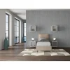 Ityhome Lit simili cuir gris tourterelle Antea avec sommier rembourré 80x190 Outlet
