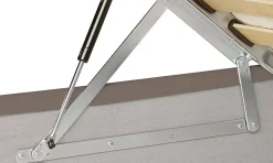 Talamo Italia Lit simple Dbruman, Lit coffre avec revêtement en similcuir, Ouverture frontale, adapté pour matelas 80x200 cm, Taupe Sale