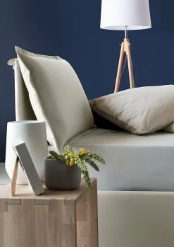 Talamo Italia Lit simple Dloset, Lit coffre avec revêtement en tissu, Ouverture frontale, avec matelas 90x190 cm inclus, Beige Clearance