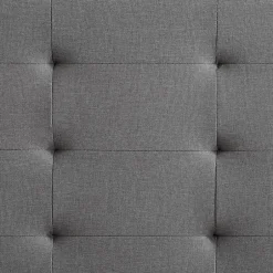 Idimex Lit simple MARLON, 120 x 190 cm, capitonné avec sommier, revêtement en tissu gris Best