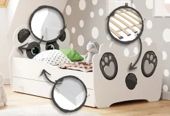 Kobi Lit simple Panda 140x70 avec tiroir
