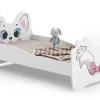 Enfant Kobi Lit simple Pink Cat 140x70 avec matelas