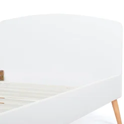 IDMarket Lit simple scandinave 90 x 190 CM SOREN bois et blanc