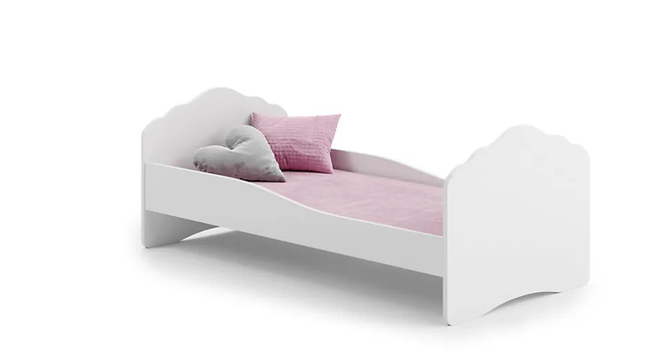 Enfant Kobi Lit simple Wave 160x80 - couleur blanche