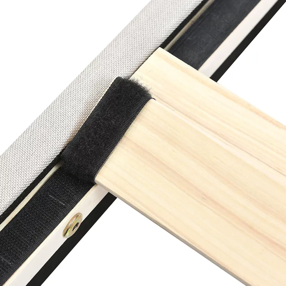 Okwish Lit simple 90x200 - Lit rembourré avec cadre en bois et métal - Lin - Sans Matelas - Beige Hot