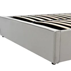 Blackcolors Lit Simple 90X200Cm Hydraulique Coton Gris