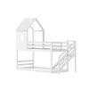 Simple Life Lit superposé, 90 x 200 cm, pour 2 enfants, avec escalier d'angle, lit mezzanine, avec fenêtre Online