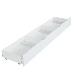 Enfant Fortuna lai Lit superposé avec échelle, toboggan, fenêtres, sécurité, cadre bois, blanc, 90x200cm