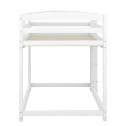 Enfant Simple Life Lit superposé pour enfants, lit cadre bois massif pin, montage facile, blanc, 90x200 cm