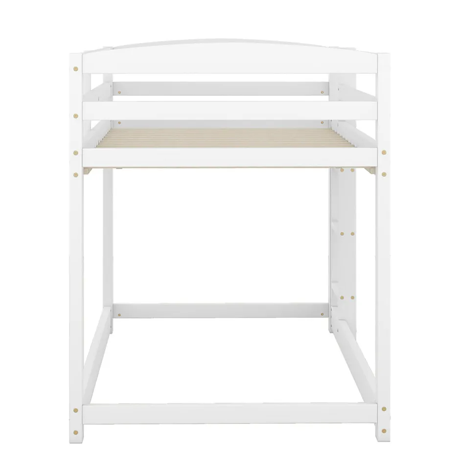 Enfant Simple Life Lit superposé pour enfants, lit cadre bois massif pin, montage facile, blanc, 90x200 cm