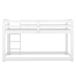 Enfant Simple Life Lit superposé pour enfants, lit cadre bois massif pin, montage facile, blanc, 90x200 cm
