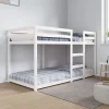Enfant Vidaxl Lit superposé sans matelas blanc 90x190 cm bois de pin massif