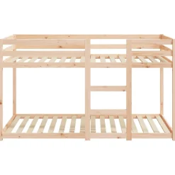 Enfant Vidaxl Lit superposé sans matelas 90x190 cm bois de pin massif