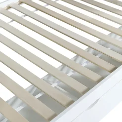 Enfant Fortuna lai Lit superposé 90x200 cm, avec fenêtre, toboggan, étagères, 4 rangements, cadre bois