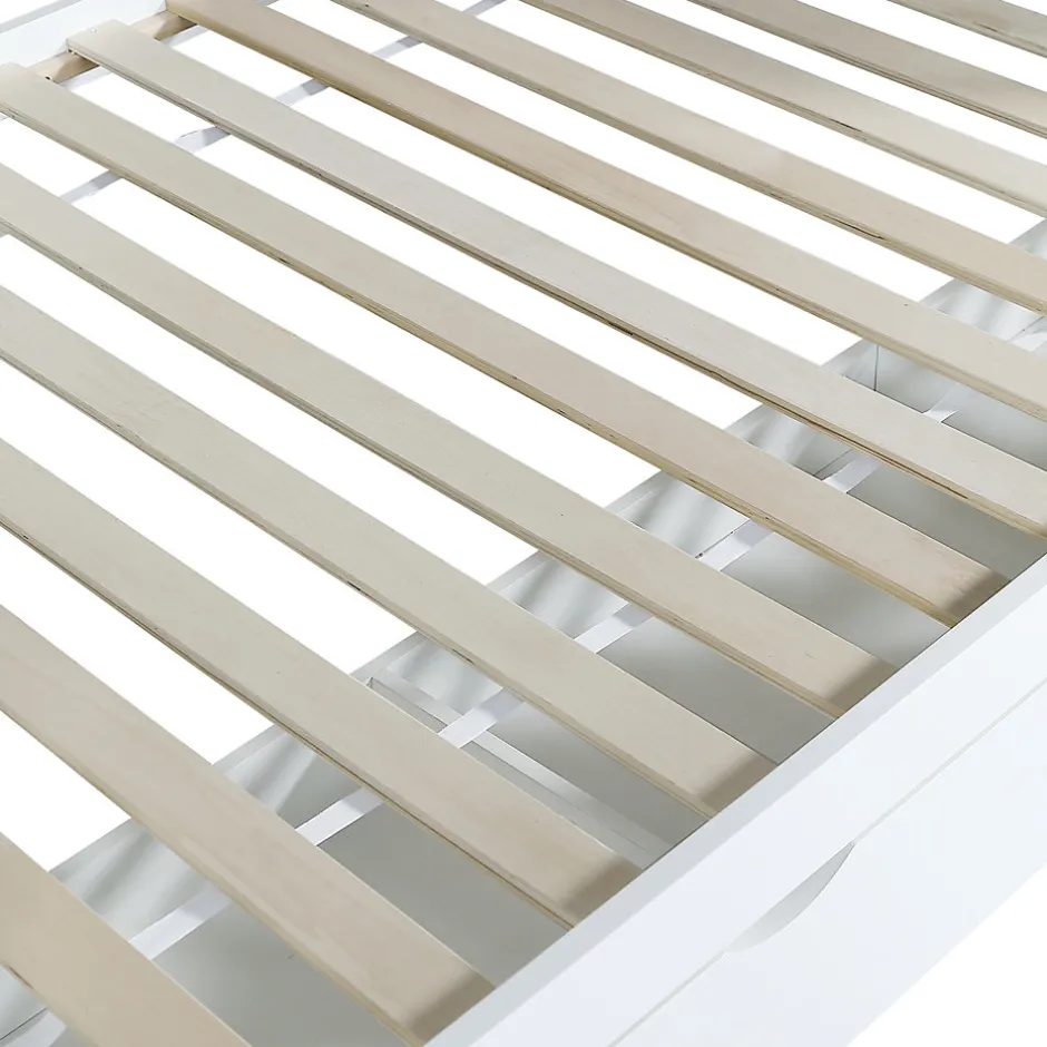 Enfant Fortuna lai Lit superposé 90x200 cm, avec fenêtre, toboggan, étagères, 4 rangements, cadre bois