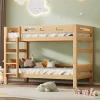 Enfant ProximaX Lit superposé 90x200 cm naturel, 2 couchages, séparable en lits simples, cadre pin stable, sommier à lattes, montage facile