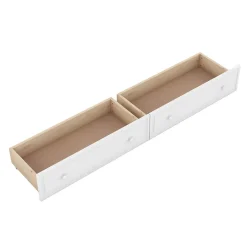 ProximaX Lit superposé 90x200cm pour enfants avec tiroirs, convertible, fonctionnel, blanc, Lit cabriolet pratique et gain de place Discount