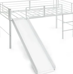 Enfant Giantex Lit Superpose avec Echelle et Toboggan Amovible Cadre de Lit pour Enfant avec Cloture de Securite