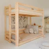 Enfant Petits-Meubles Lit superpose 90x200 au sol sommiers inclus Anaëlle Bois