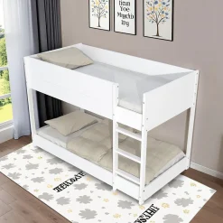 Weber Industries LIT SUPERPOSE 90x190 BOB + 2 SOMMIERS / Blanc New