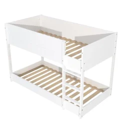 Weber Industries LIT SUPERPOSE 90x190 BOB + 2 SOMMIERS / Blanc New