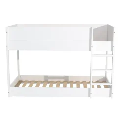 Weber Industries LIT SUPERPOSE 90x190 BOB + 2 SOMMIERS / Blanc New
