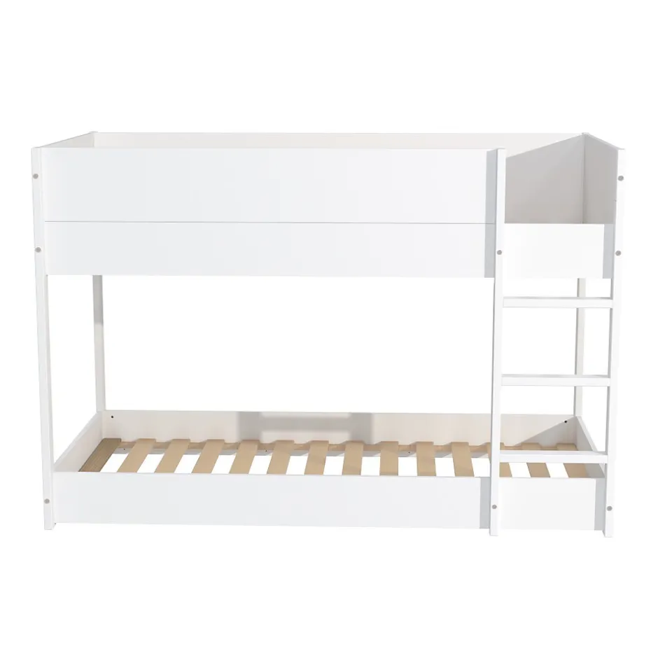 Weber Industries LIT SUPERPOSE 90x190 BOB + 2 SOMMIERS / Blanc New