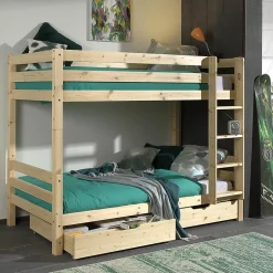 Petits-Meubles Lit Superpose 90x200 Hauteur 160 cm Sommier Inclus Vipack Pino - Bois Sale