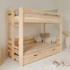 Enfant Petits-Meubles Lit superpose 90x200 sommiers et tiroir inclus Anaëlle Bois
