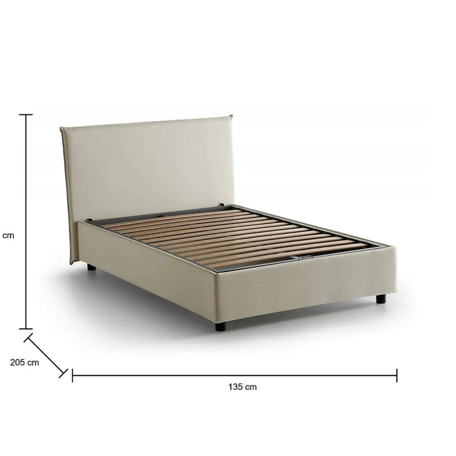 Talamo Italia Lit 205 x 135 x 95 cm en tissu de couleur