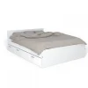 Weber Industries Lit TWIST 160x200 + 1 chevet + 1 tiroir / Blanc