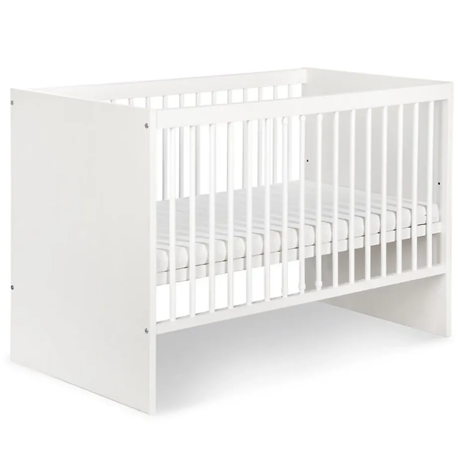 Monmobilierdesign Lit évolutif Bébé Convertible En Lit Enfant Blanc 140x70 Hot