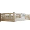 Petits-Meubles Lit 90x190 barrières et sommier inclus pieds 1 cm Adèle Bois Discount